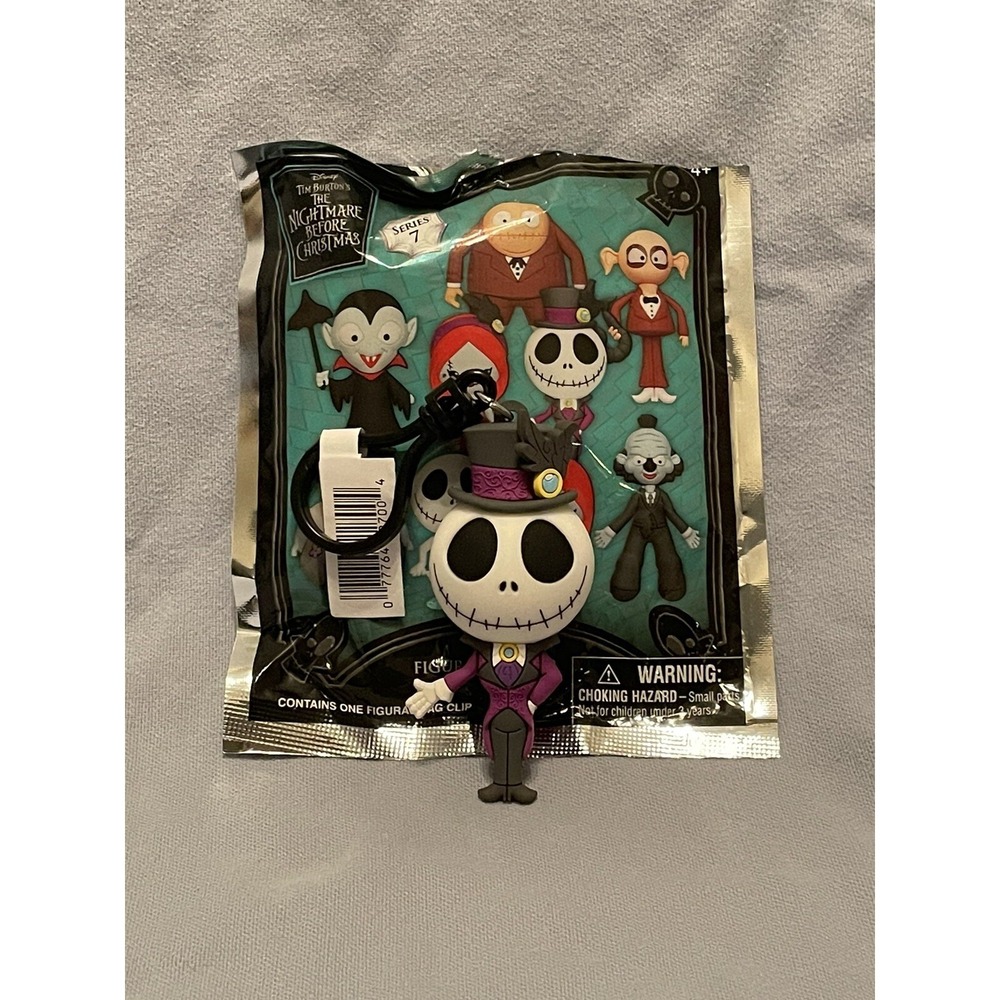 NEW Nightmare Before Christmas 3D Foam Figural Bag Clip Series 7 - Dapper Jack‎